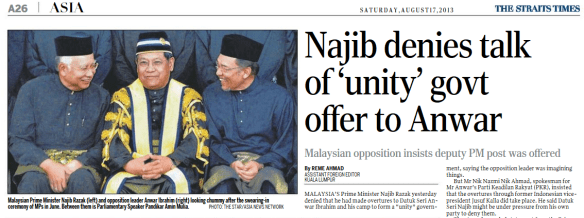 Najib denies